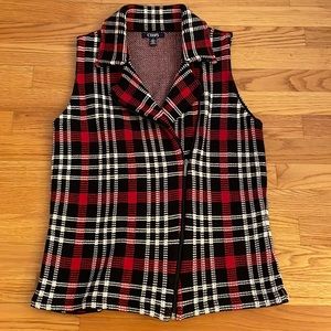 Chaps Sleeveless Vest with zipper in front